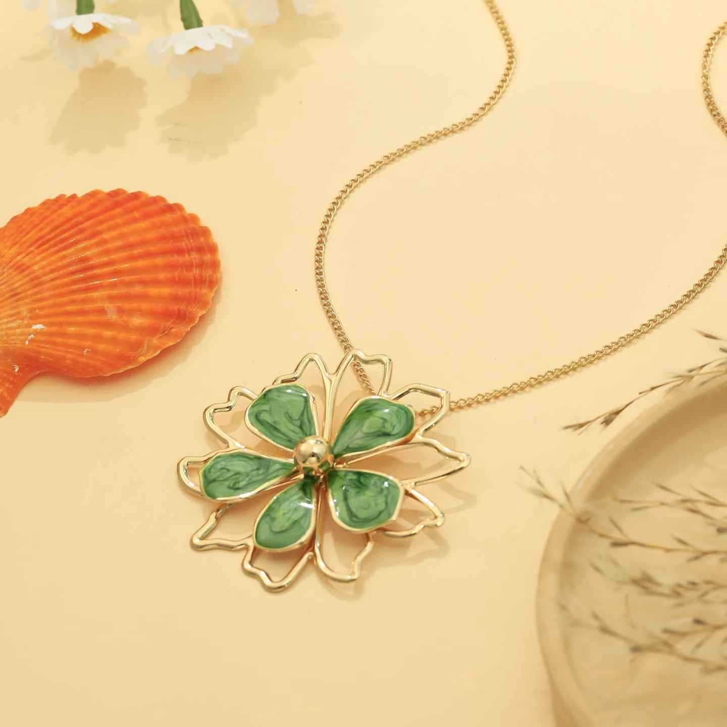Wholesale Double-Layer Hollow Three-Dimensional Flower Ring