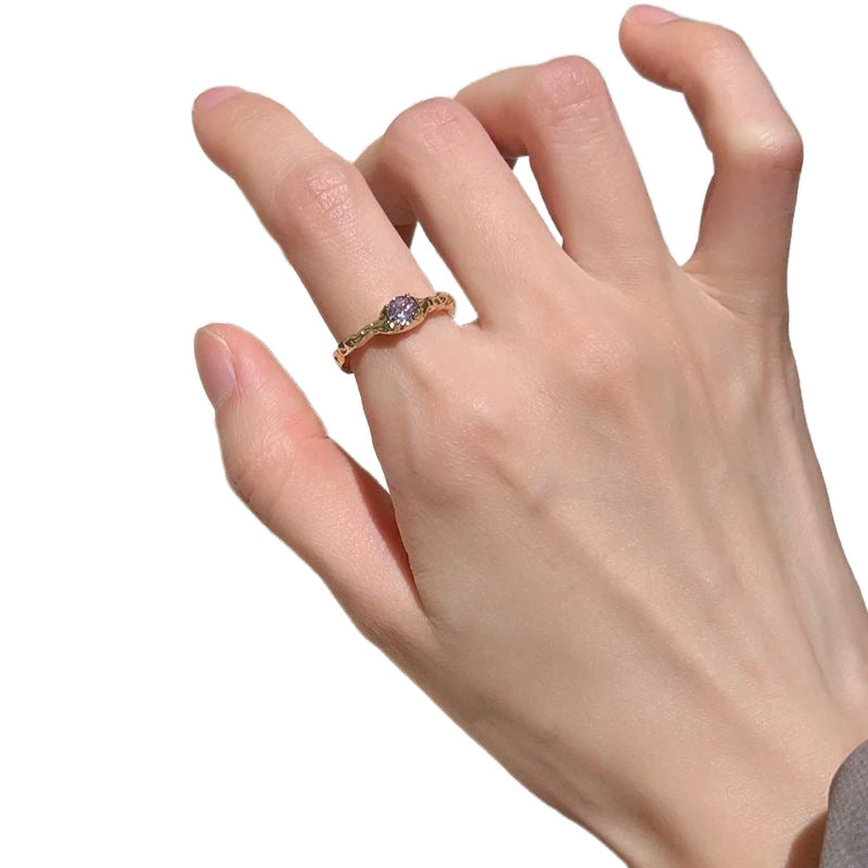 Wholesale Chinese Style Butterfly Flower 6 Piece Ring Set Alloy Electroplated Adjustable Rings For Women Stylish Everyday Wear Boutique Resale