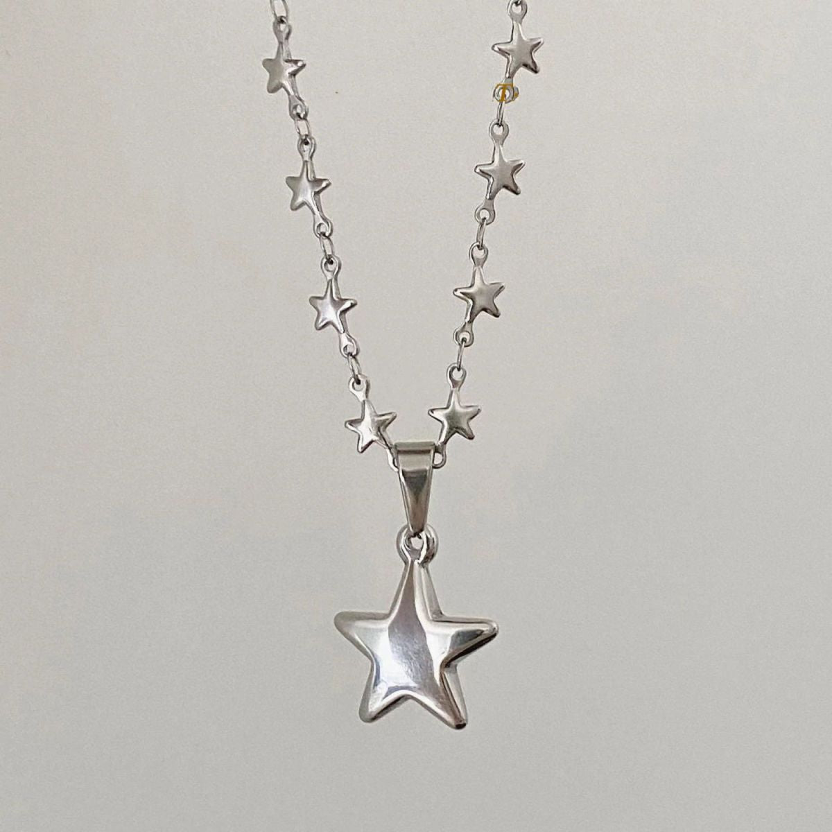 Wholesale titanium steel handmade star necklace