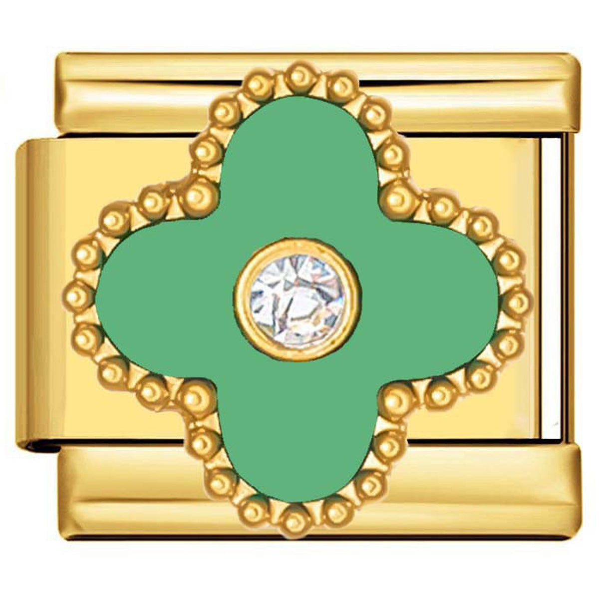 Wholesale 9mm Italian Charm Starter Bracelets DIY square Single Section Creative Stainless Steel Composable Bracelet