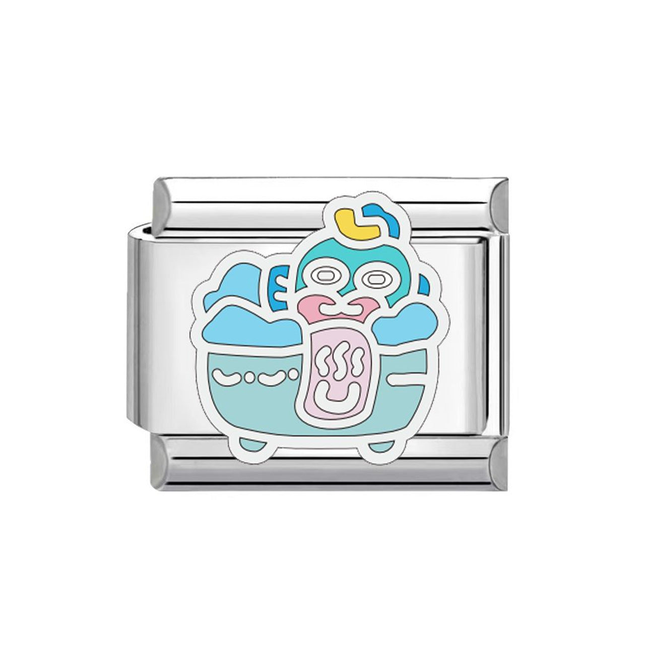 Wholesale  Italian Charm Bracelet 9mm DIY cartoon dripping Creative Stainless Steel Composable Bracelet