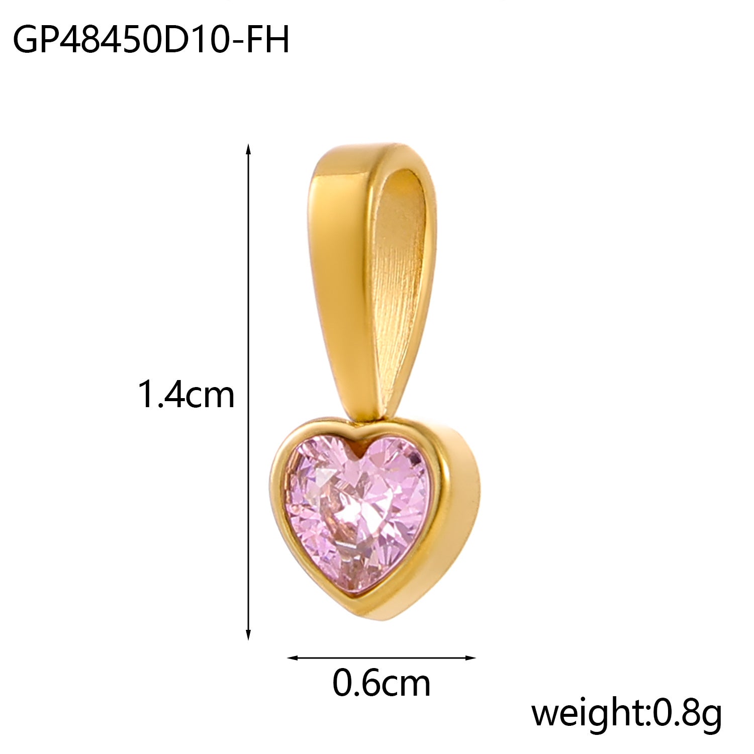 Wholesale DIY Colored Zircon Twelve Birthday Stone Pendant