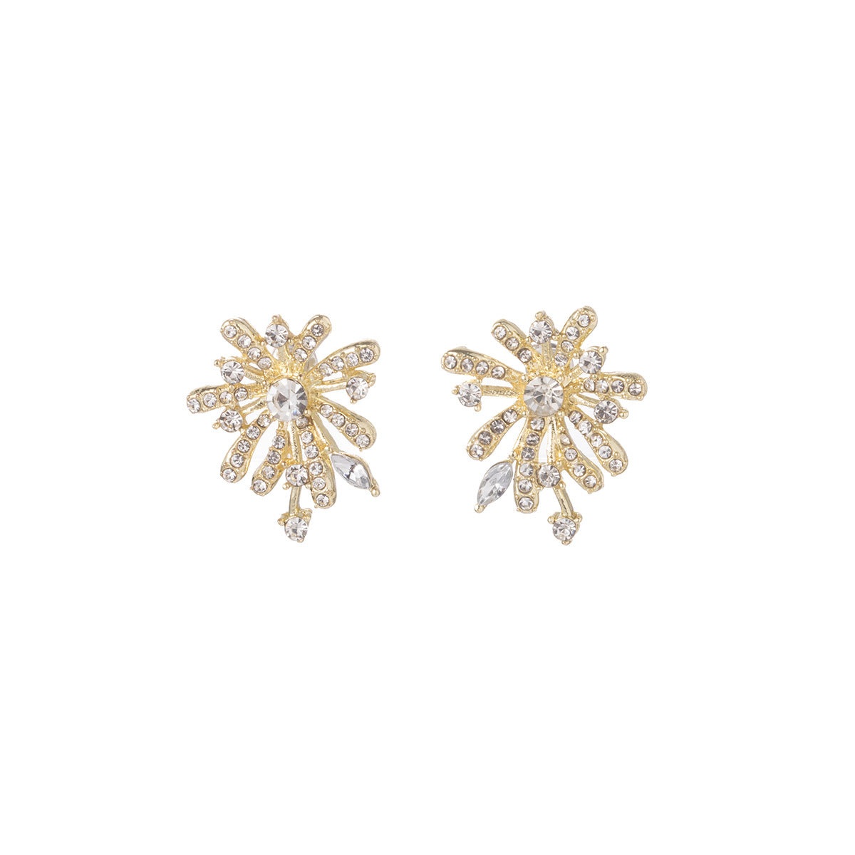 Wholesale Light luxury fireworks-shaped stud earrings