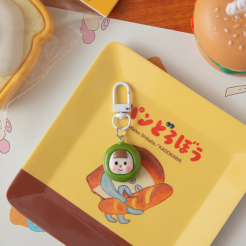 Couchette de dessin animé en gros porte-clés