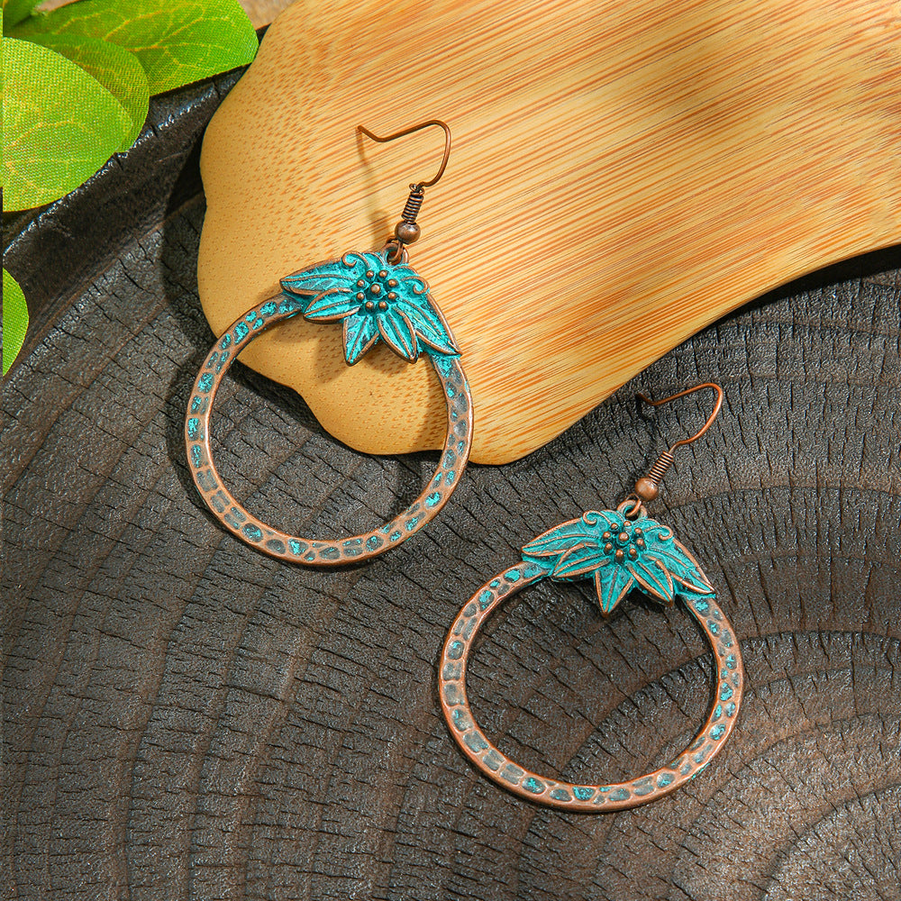 Wholesale Ethnic Geometric Retro Earrings Fashion Jewelry Accessory Boutique Gift