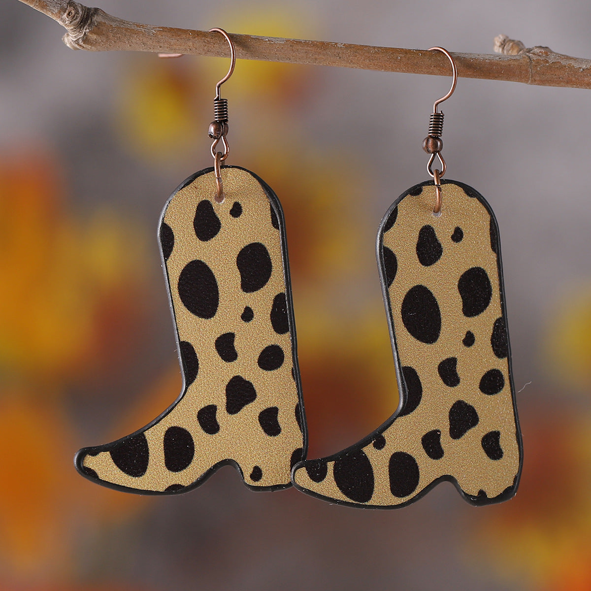 Wholesale Ethnic Style Western Cowboy Star Milk Pendant Earrings ACC-ES-ChuLian109