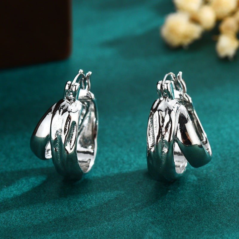 Wholesale All-match Double-layer Earrings ACC-ES-ChuangYi002