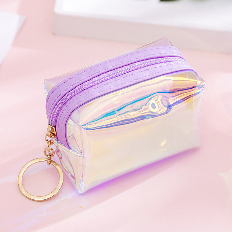 Wholesale Transparent Laser Coin Purse Keychain Keychain Wallet ACC-KC-YouMei003