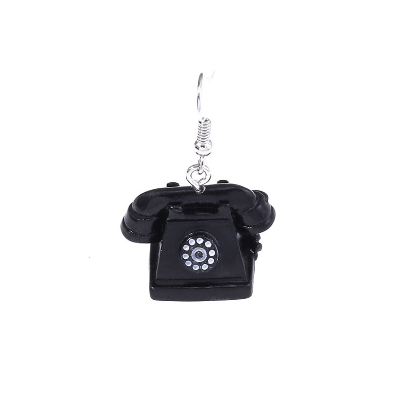 Wholesale Telephone Television Iron Radio Vintage Earrings ACC-ES-YueSen008