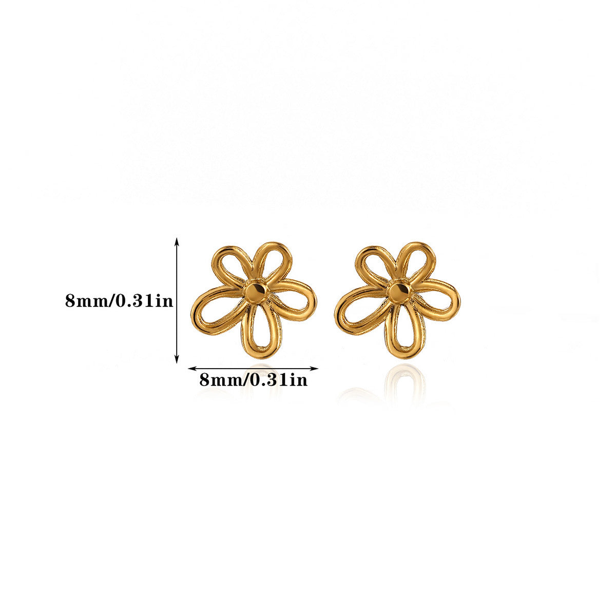 Wholesale Stainless steel bow earrings