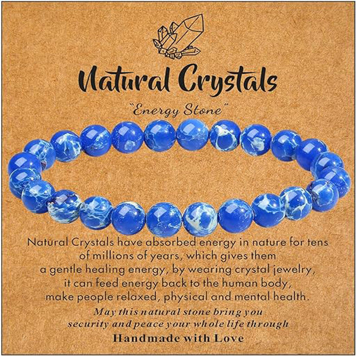 Wholesale Natural Stone Bracelet Handmade Beaded Pink Zebra Amethyst Elastic Cord Bracelet ACC-BT-Yunh004