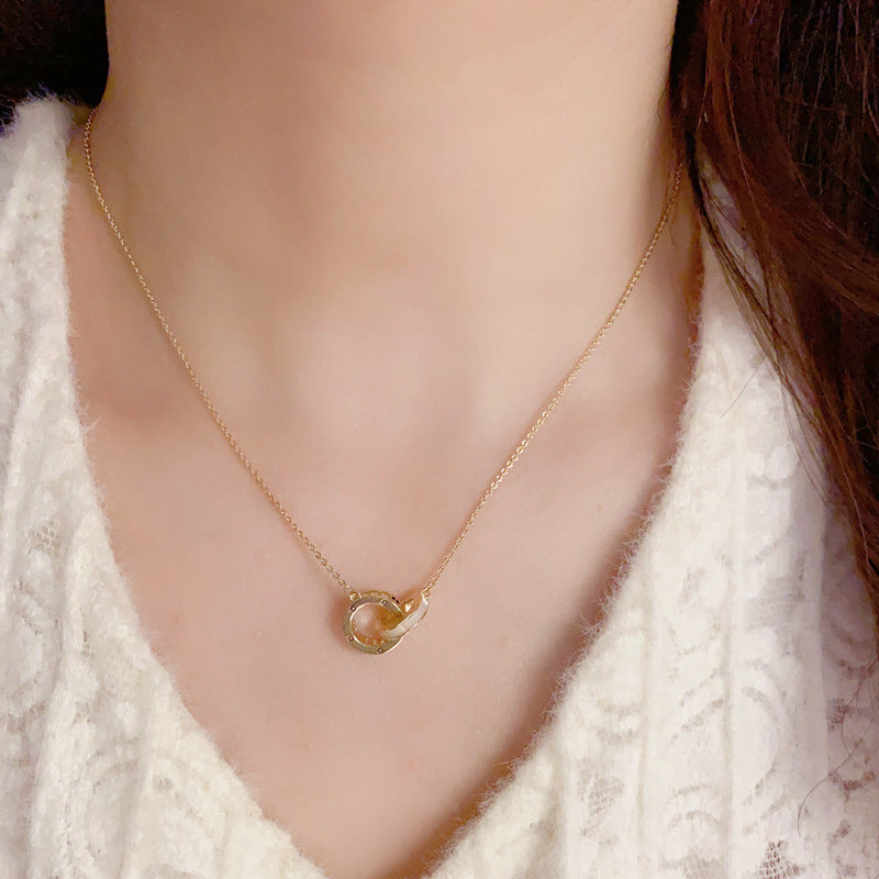 Wholesale Shell Letter Pendant Necklace