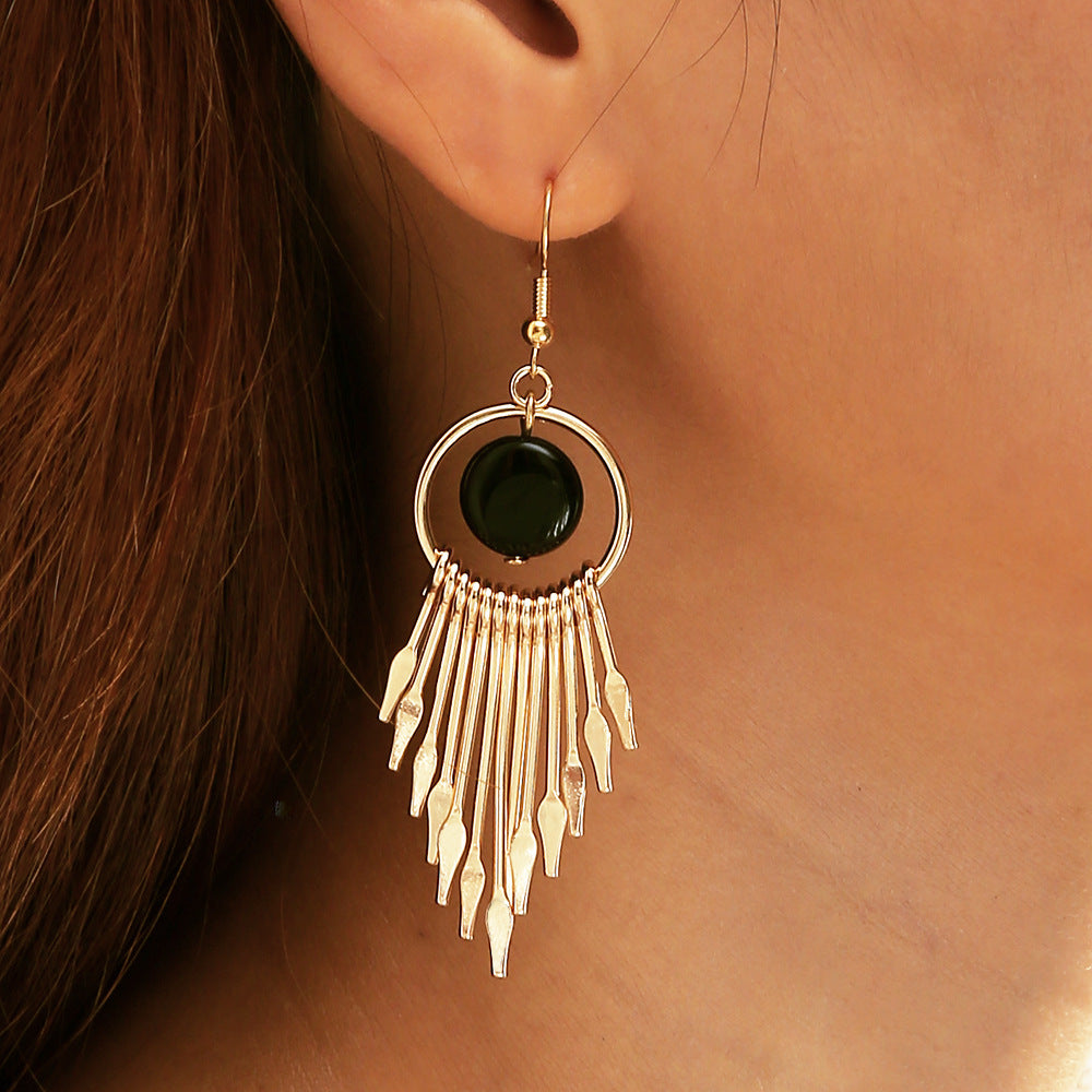 Wholesale  Exaggerated Tassel Earrings