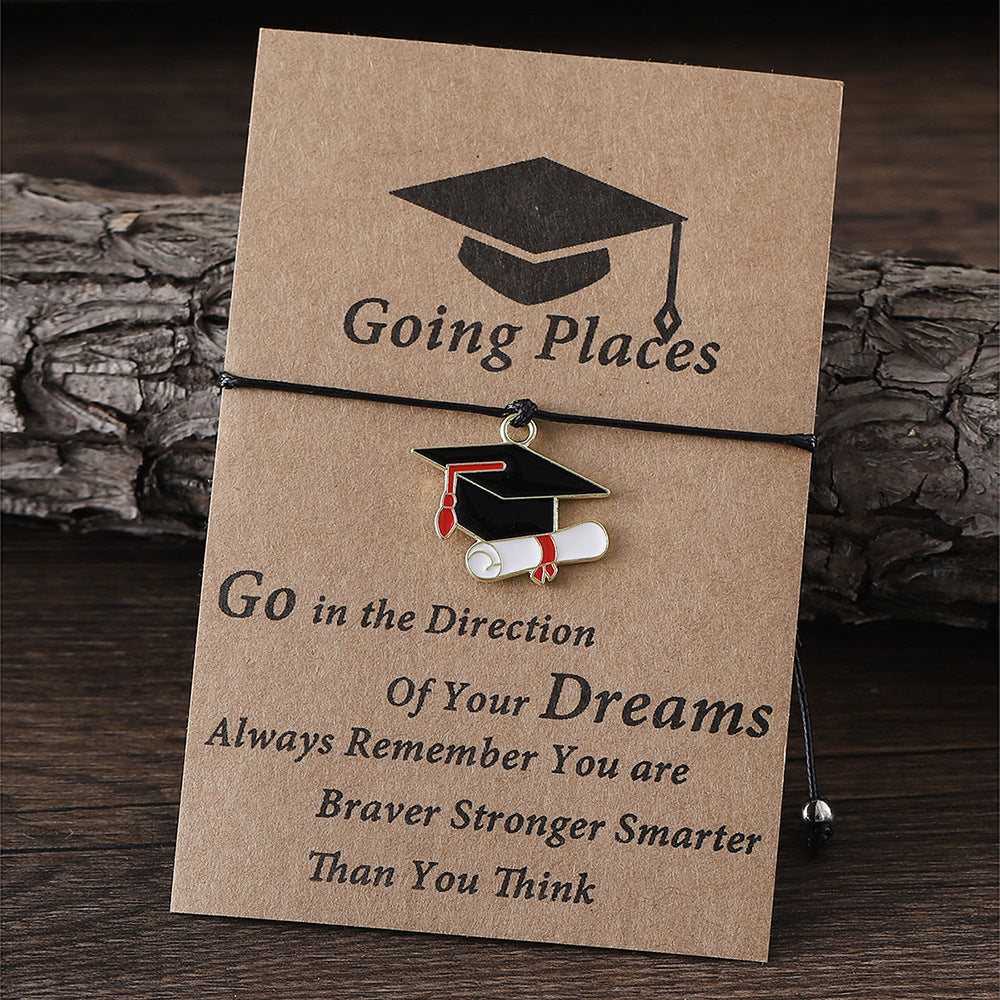 Wholesale Graduation Season Doctoral Hat Hand-woven Adjustable Hand Strap ACC-BT-zhiyu008