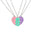 Wholesale  fashion personality best friends love stitching  pendant set chain necklace