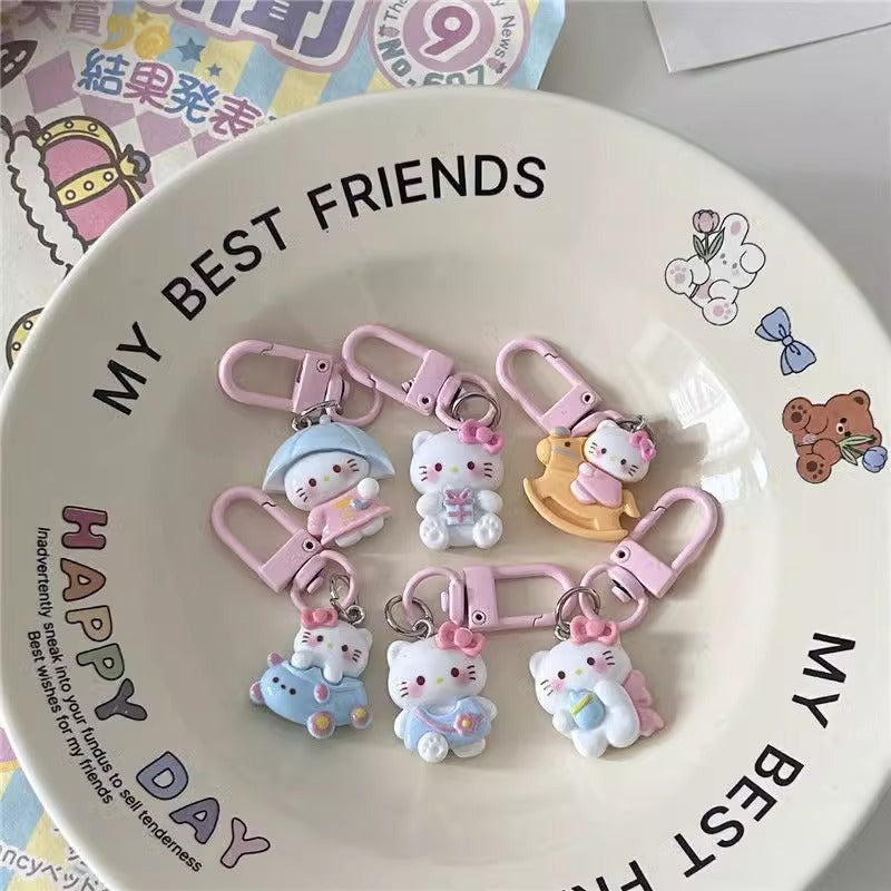 Wholesale Cat  phone charm Keychains  ACCVIP