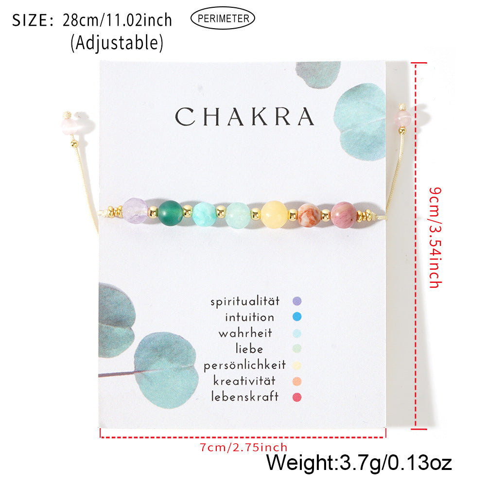 Wholesale Bohemian Style  Color Semi-gemstone Beaded Bracelet