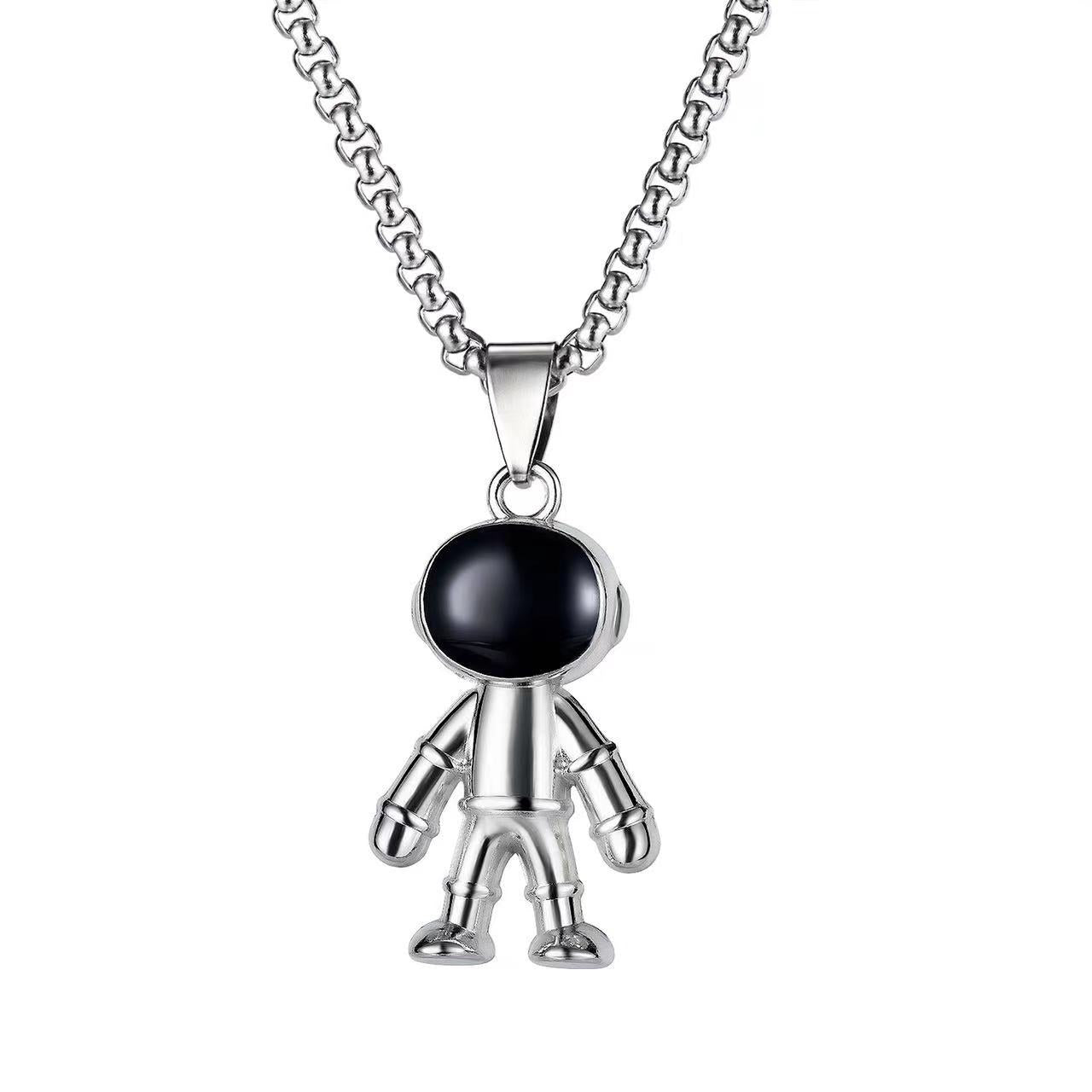 Wholesale Astronaut Spaceman Titanium Steel Necklaces  ACC-NE-Leis010