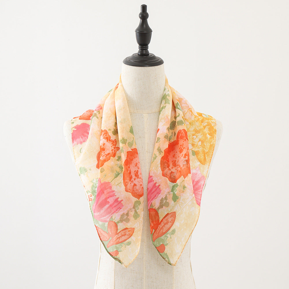 Wholesale Leopard print large square scarf