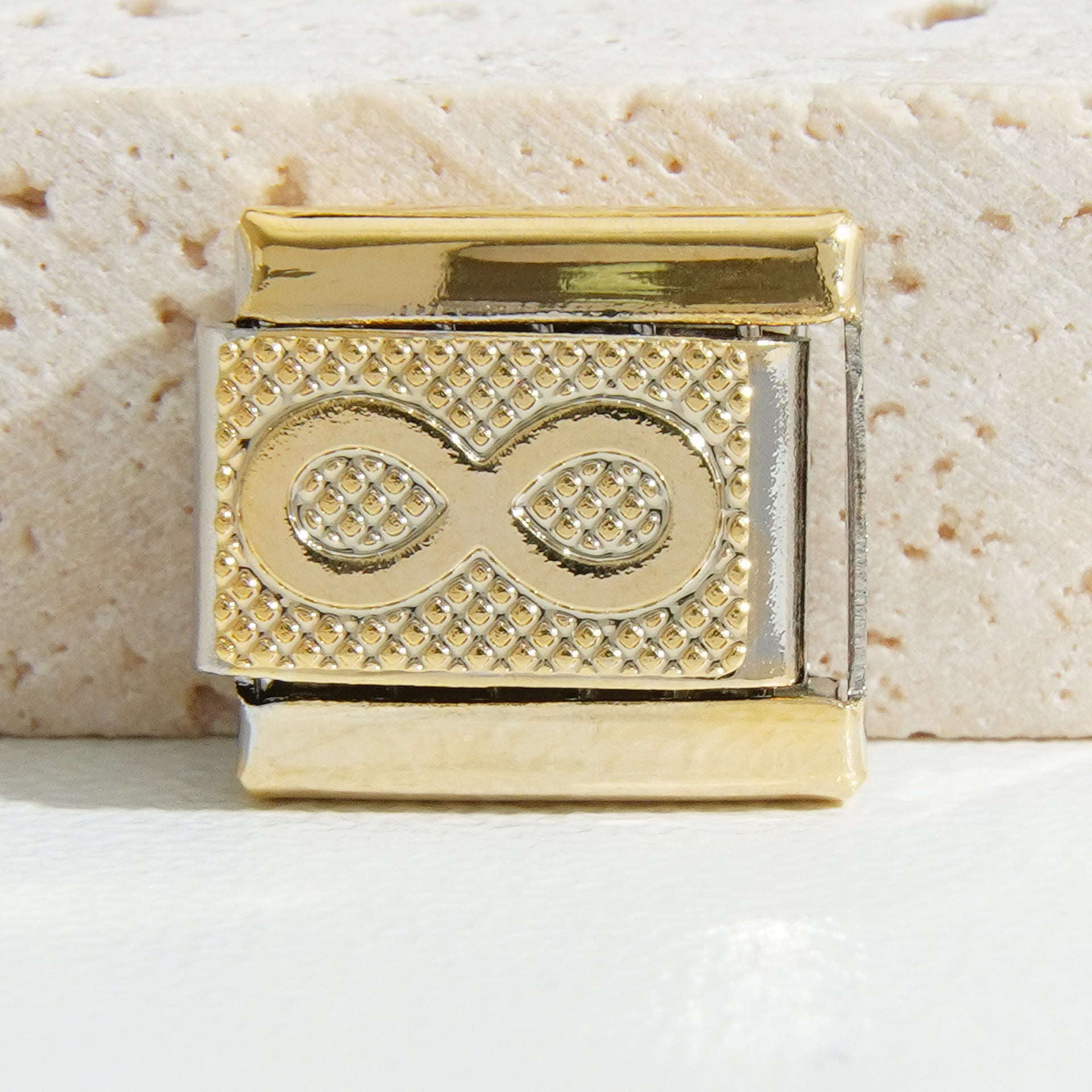 Wholesale  9mm Italian Charm Starter Bracelets DIY square Single Section Creative Stainless Steel Composable Bracelet