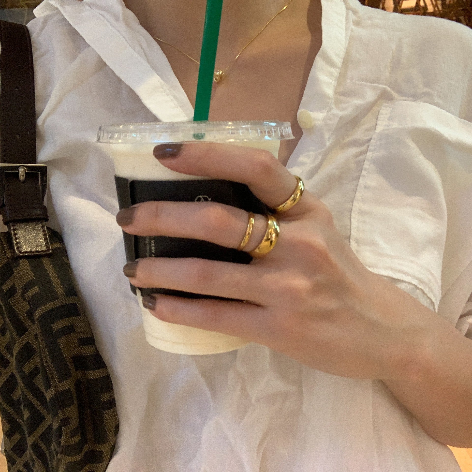 Wholesale Stainless Steel Plain Ring Gold Plated Rings ACC-RS-GouYa002