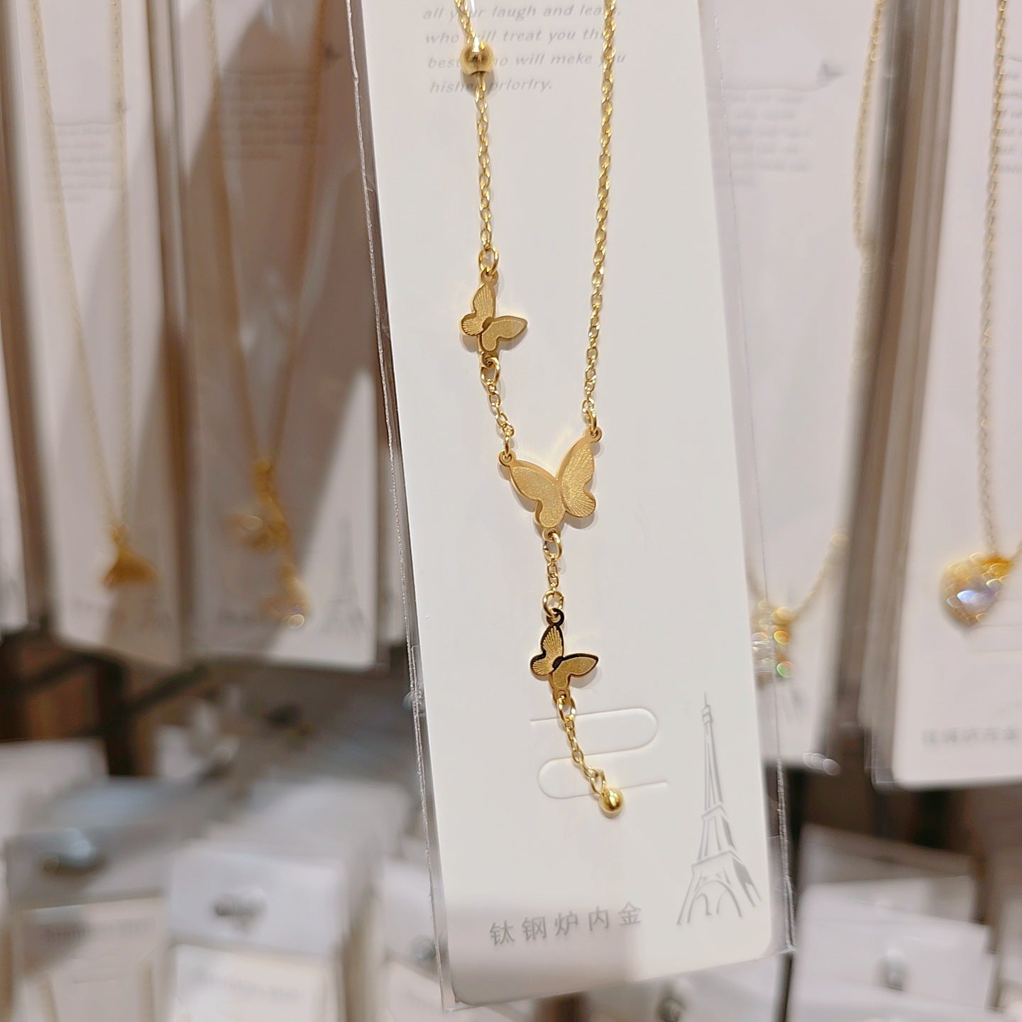 Wholesale Minimalist  High End Stainless Steel Clavicle Necklace