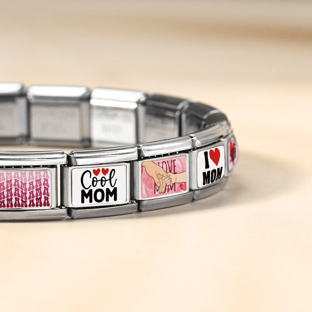 Wholesale Stainless Steel Modular Bracelet DIY Jewelry Accessory Gift Boutique Resale