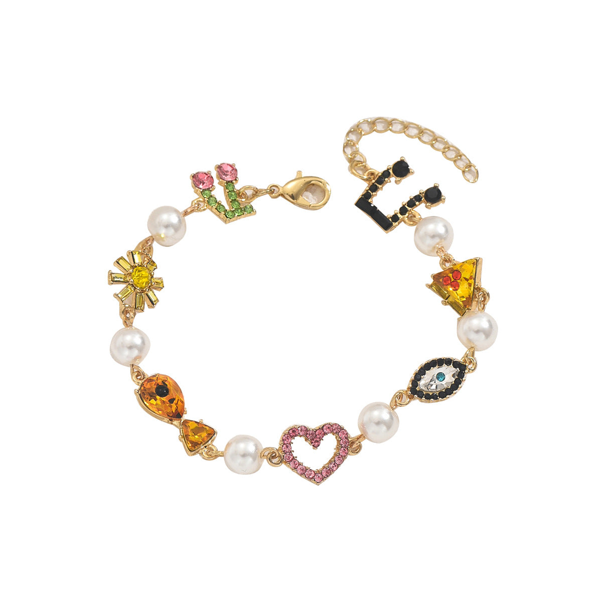 Wholesale  Diamond Design Love Bracelet