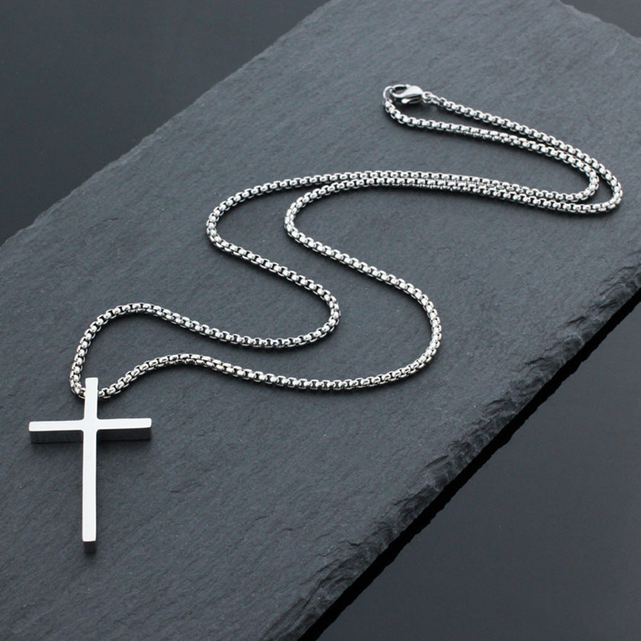 Wholesale  Stainless Steel Cross Necklace  Personalit Chain