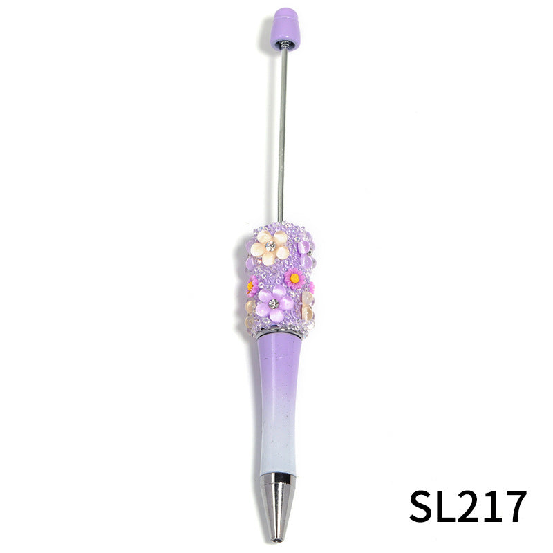 Wholesale  creative flower Gomsophila sugar pen ballpoint pen