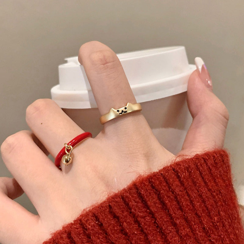 Wholesale Cartoon cute cat bell ring