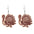 Wholesale 2 pairs/ pack Thanksgiving Turkey Pumpkin Gratitude Text Wooden Earrings
