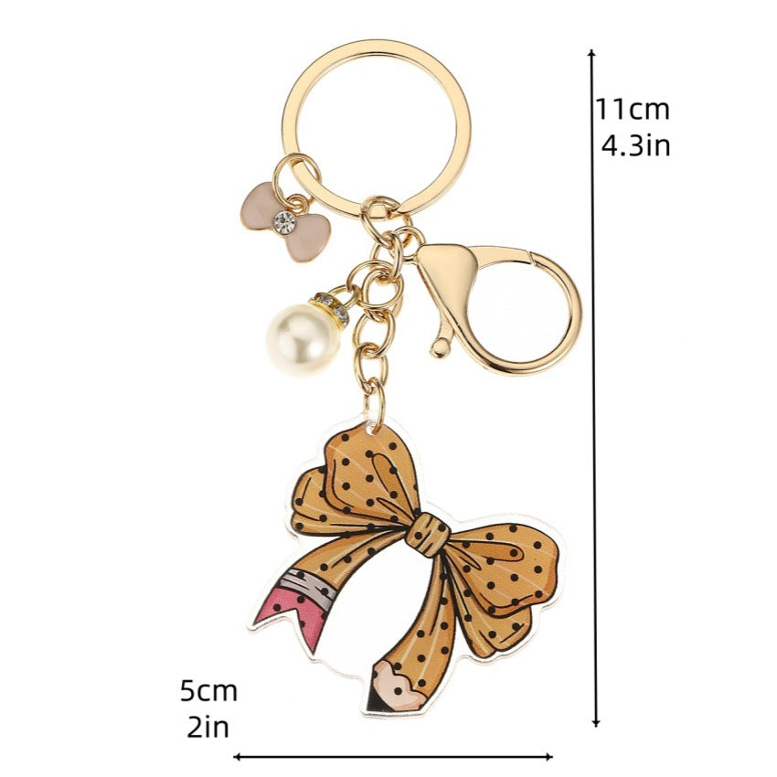 Wholesale Acrylic Bow Keychain