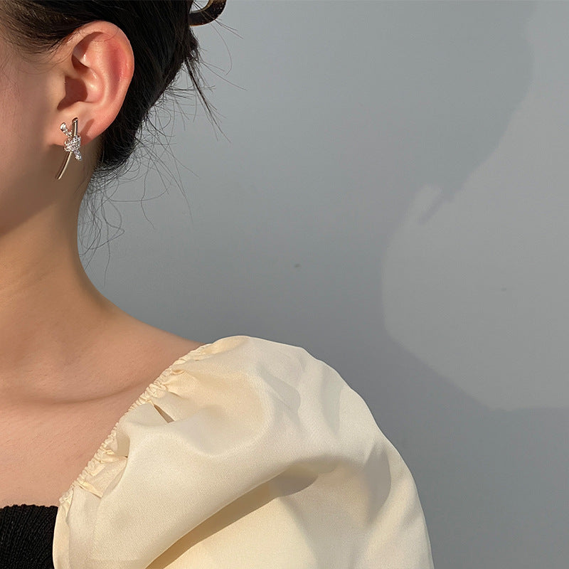 Wholesale Super Shiny Metal Knot Earrings ACC-ES-NingKa013