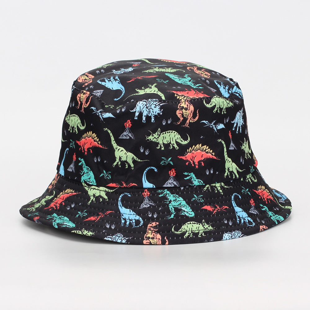 Wholesale  Animal Dinosaur Print Pattern Fisherman Hat Bucket Hat