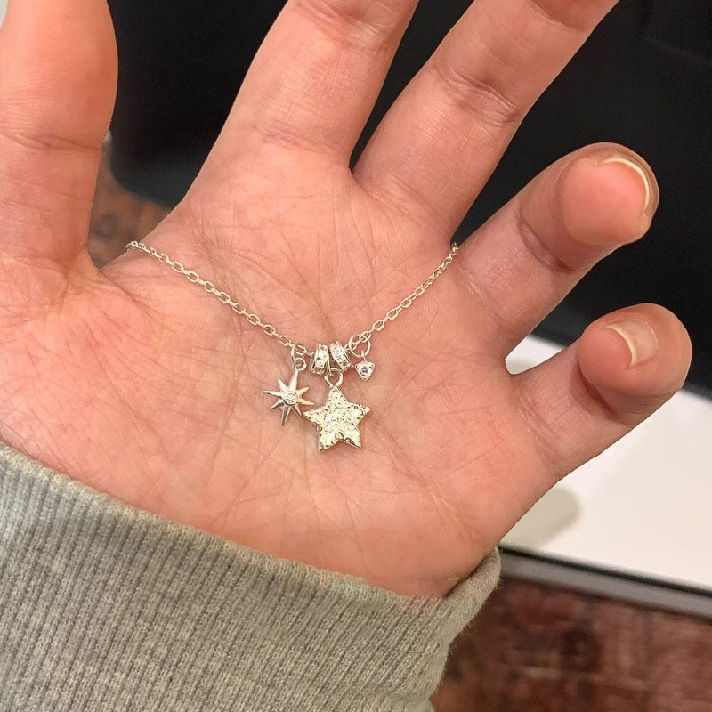 Wholesale Alloy Shining Star Necklace