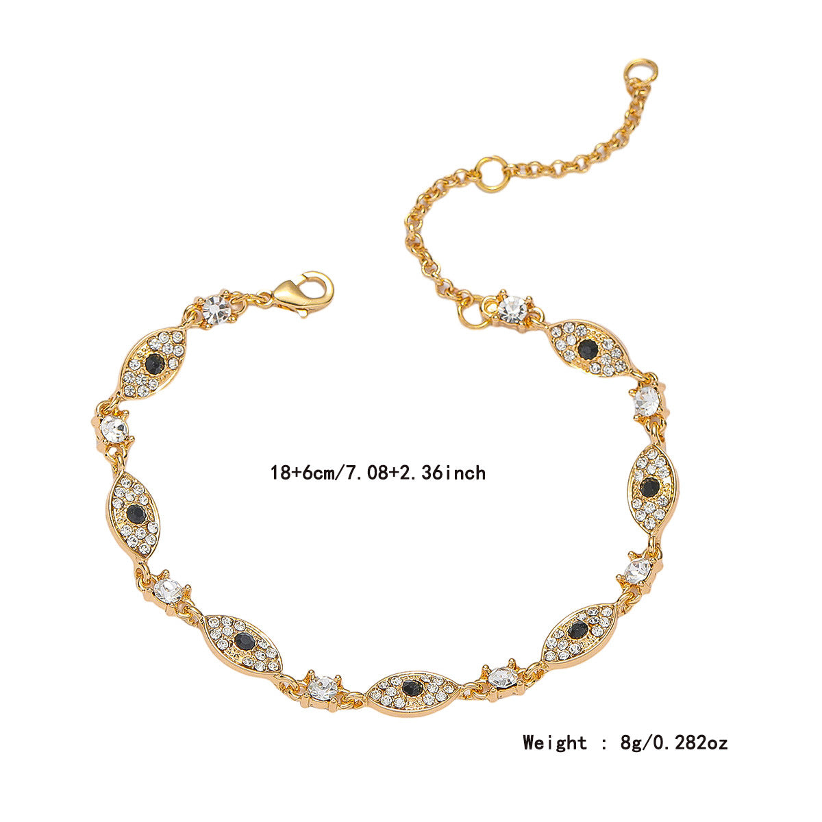 Wholesale Demon Eye Zinc Alloy Bracelet Devil Eye ACC-BT-KJ001