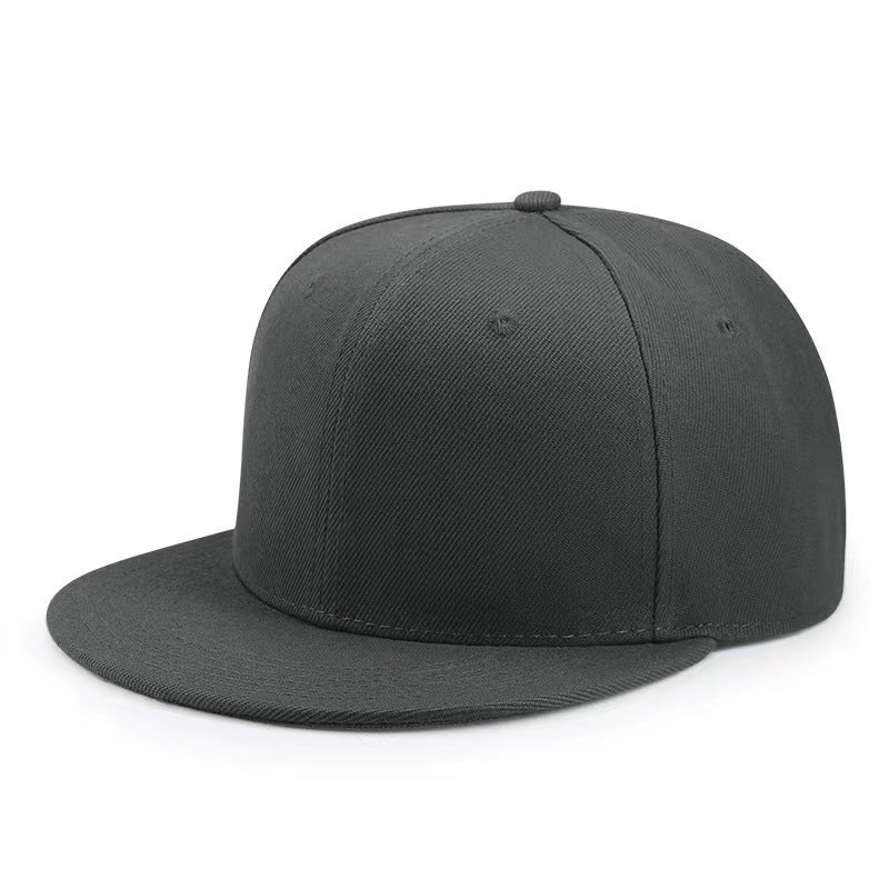 Wholesale Fashion Six Panel Hard Top Flat Brim Hip Hop Baseball Cap Unisex Streetwear Summer Casual Hat