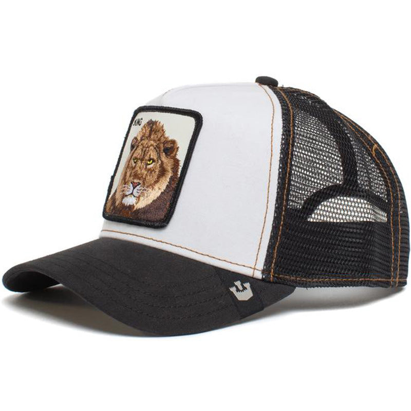 Wholesale Cartoon Animal Sun Protection Mesh Embroidery Hat Baseball Cap ACC-HT-JingKun007