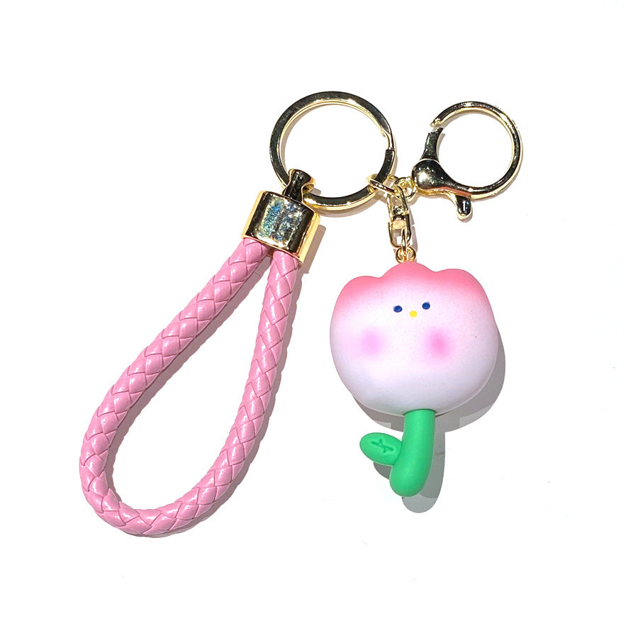 Wholesale Resin Tulip Cute Keychains ACC-KC-GongZ028