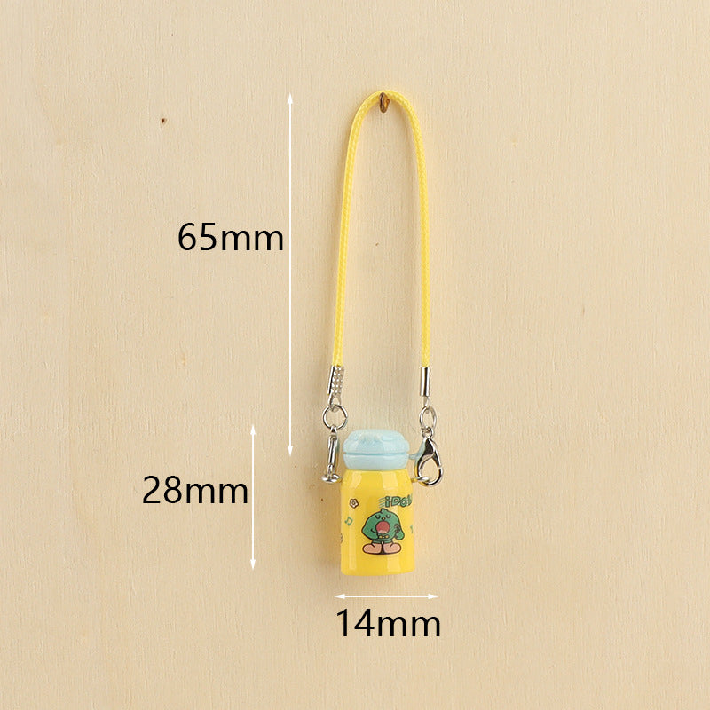 Wholesale Cute Mini Thermos Cup Keychain Pendant Doll Accessories