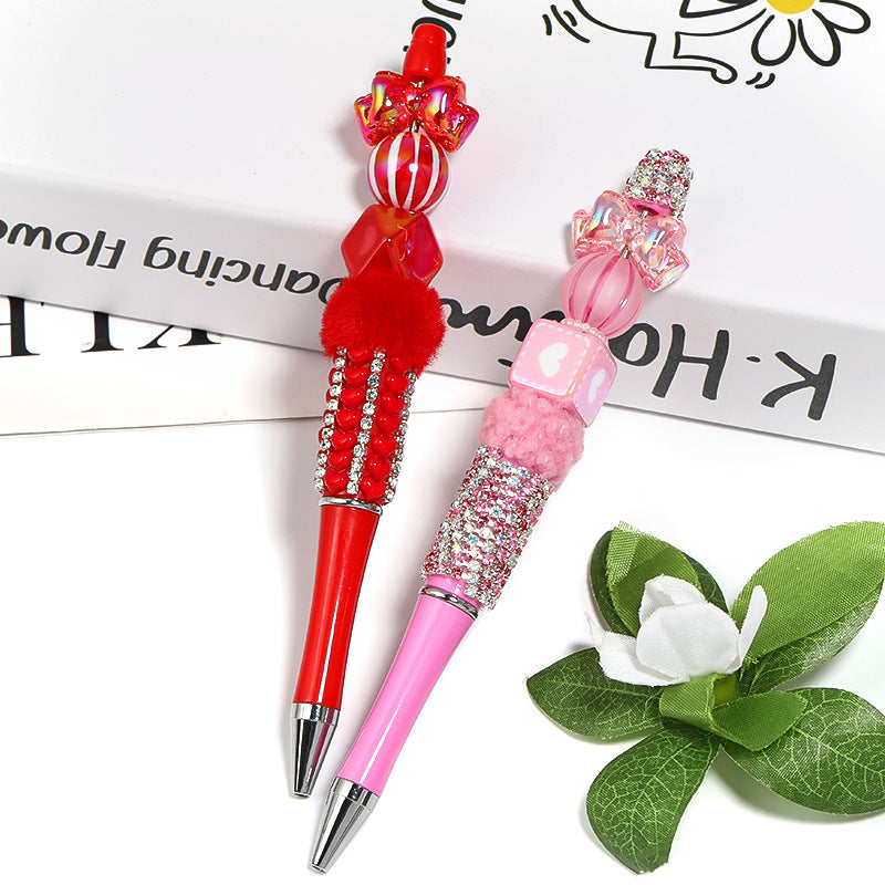 Wholesale 100pcs/pack UV plating transparent color bow Acrylic Beads DIY Bead Accessories