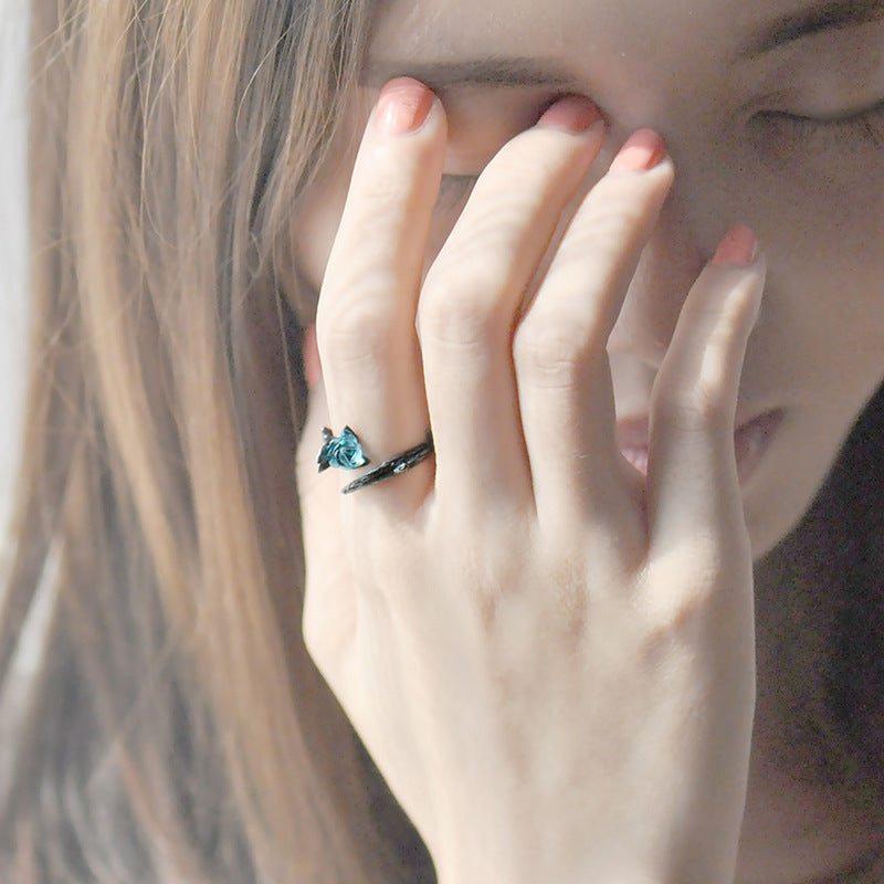 Wholesale Thorn Rose Couple Rings ACC-RS-Qichuang005