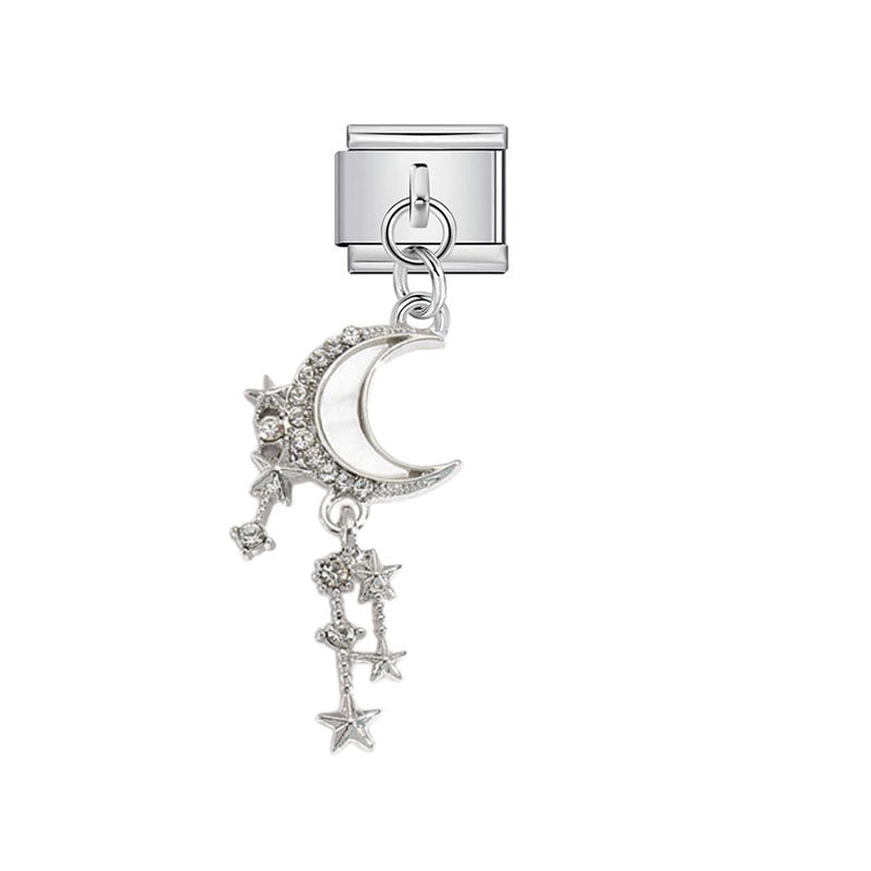 Wholesale Star and Moon Alloy Pendant - Fashion Jewelry Accessory for Boutique Resale