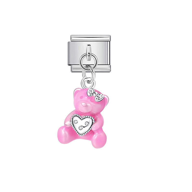 Wholesale Cartoon Stainless Steel DIY Bracelet Charms - Fashion Accessory for Resale