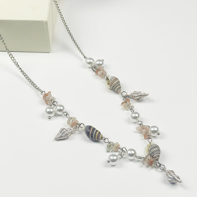 Wholesale Candy Colored Shell Bead Necklace