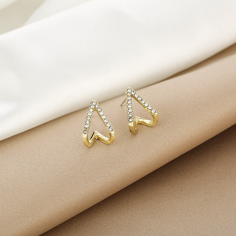 Wholesale Vintage Butterfly Hollow Blue Five-pointed Star Earrings