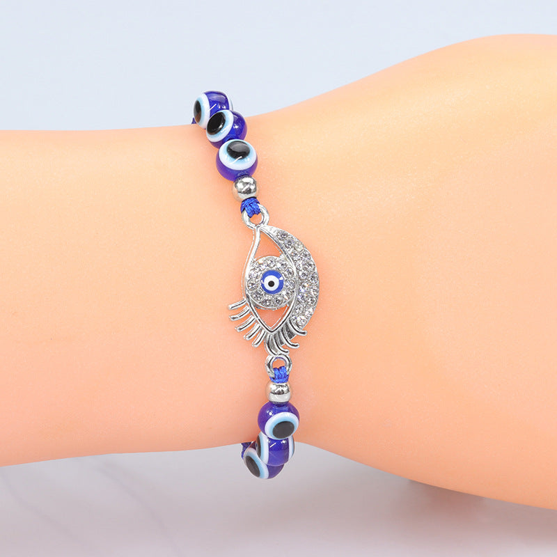 Wholesale  Devil' s Eye bracelet blue eyes fish eye beaded amulet bracelet