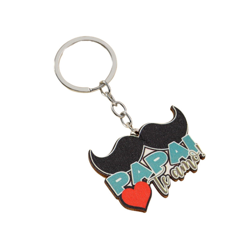 Wholesale Creative Father's Day Wooden Sign Keychain ACC-KC-RongR045