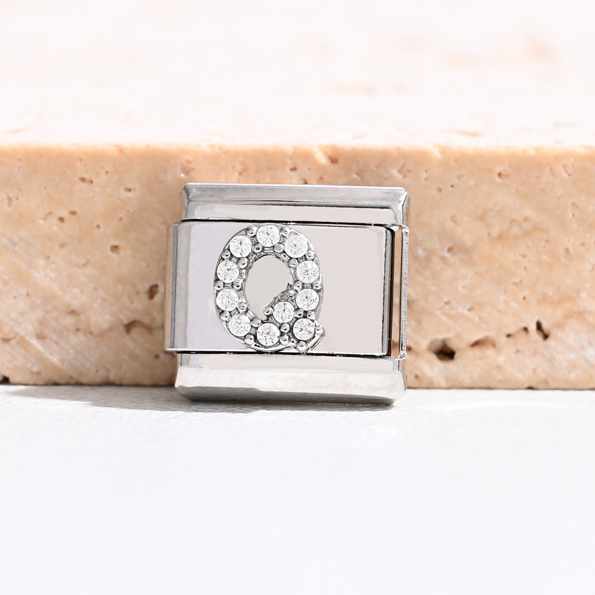 Wholesale 9mm Italian Charm Starter Bracelets DIY Letter Stainless Steel Composable Bracelet